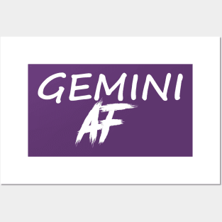 GEMINI  AF WHITE Posters and Art